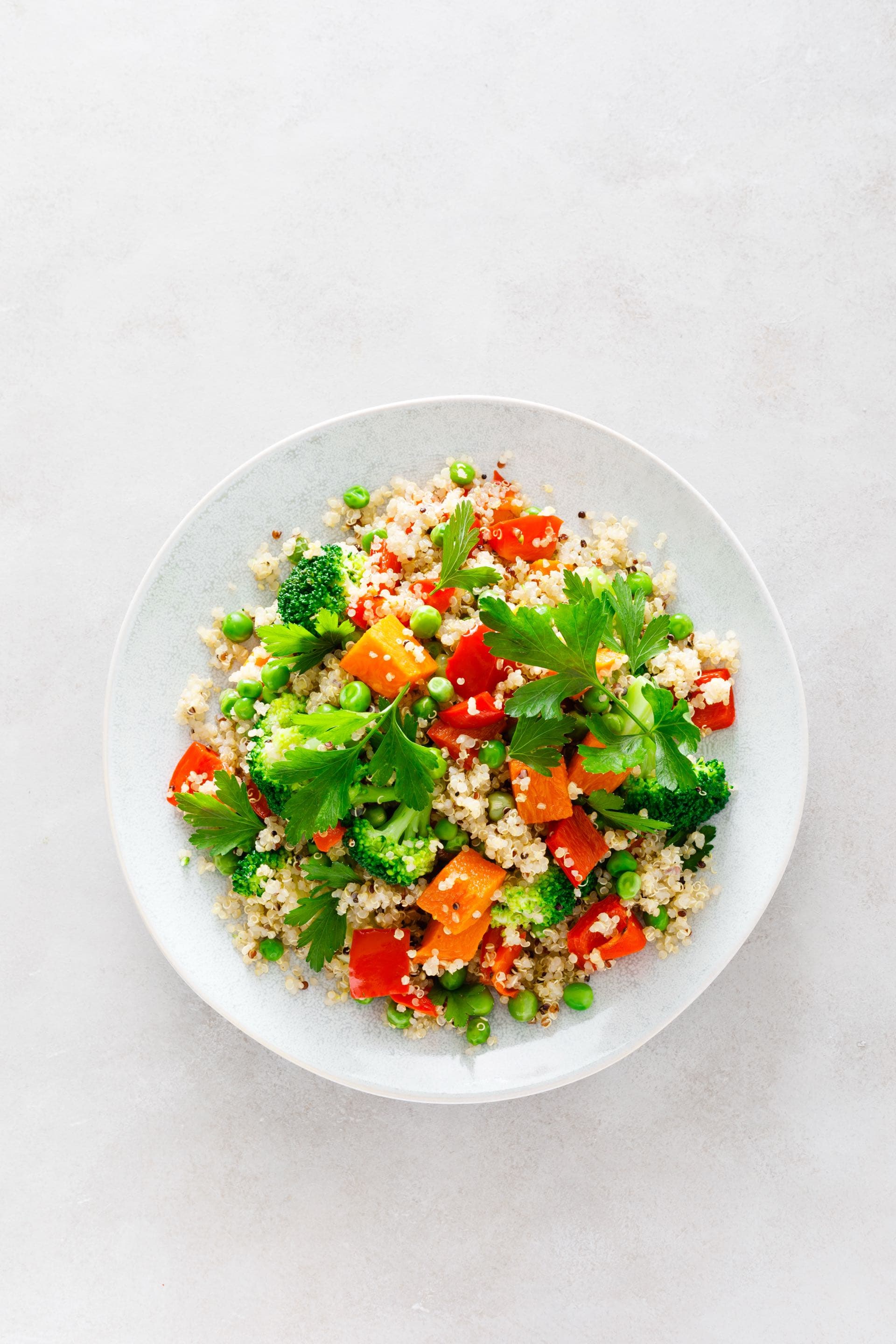 Quinoa and vegetable salad